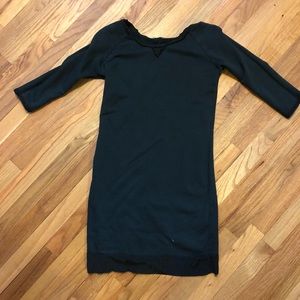Dark green long shirt/short dress